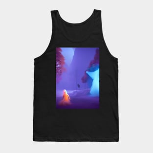 SURREAL GHOSTLY FIGURES ON HALLOWEEN NIGHT Tank Top